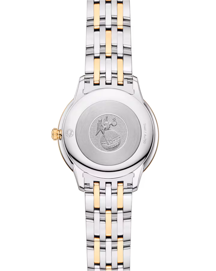 Omega De Ville Prestige, Stainless Steel, 18k Yellow Gold and Diamond-set, 30mm Quartz 434.25.30.60.52.002