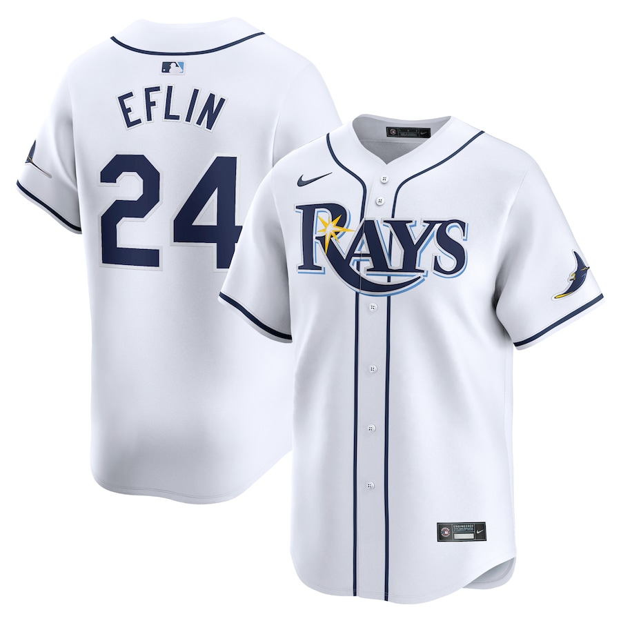 Zach Eflin Tampa Bay Rays Home Limited Player Jersey White