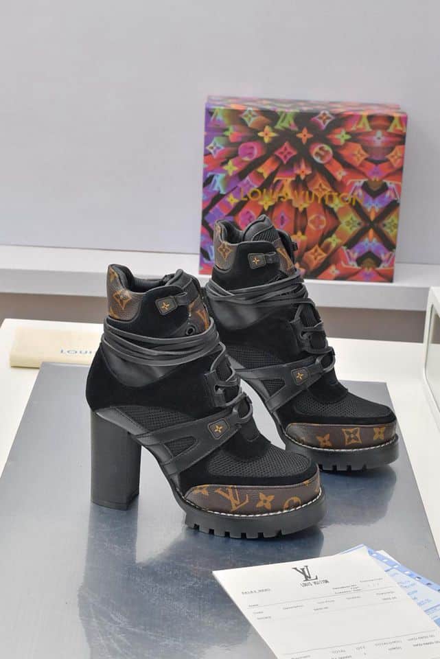 Louis Vuitton Star Trail Ankle Boot Mix Black 1Aabj3