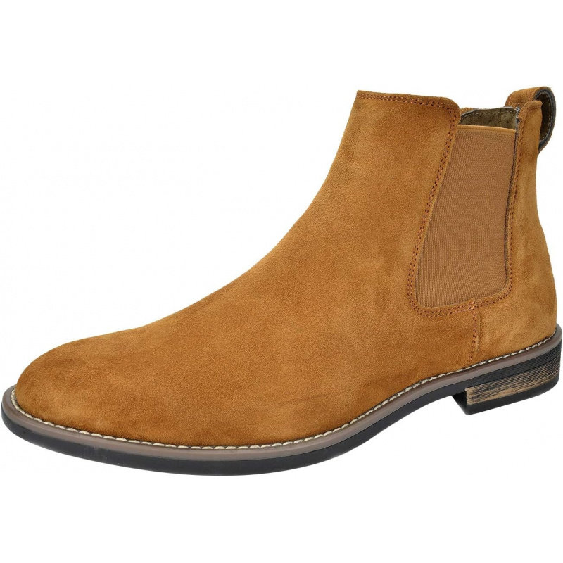 Men's Suede Leather Chelsea Ankle Boots