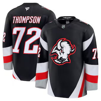 Men's Buffalo Sabres Tage Thompson Fanatics Black Alternate Premium Jersey