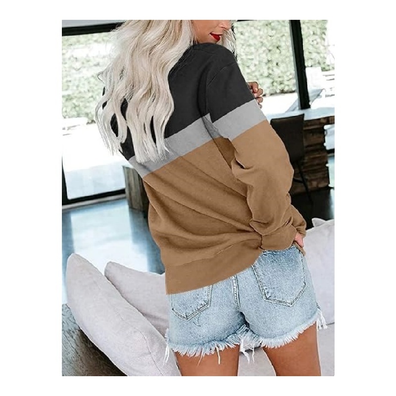 Women's Casual Crewneck Sweatshirts Cute Loose Fit with Pockets