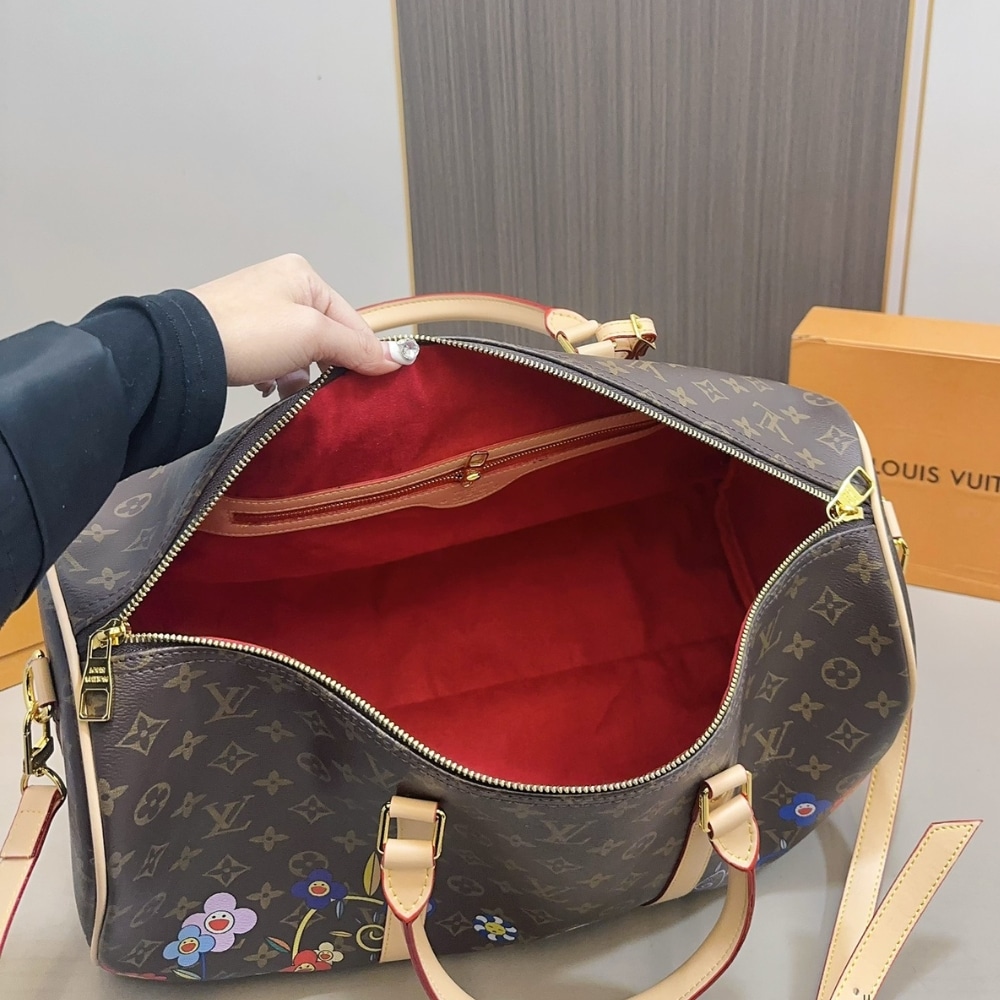 Louis Vuitton X Takashi Murakami Keepall Bandouliere 45 Brown 45Cm M14182