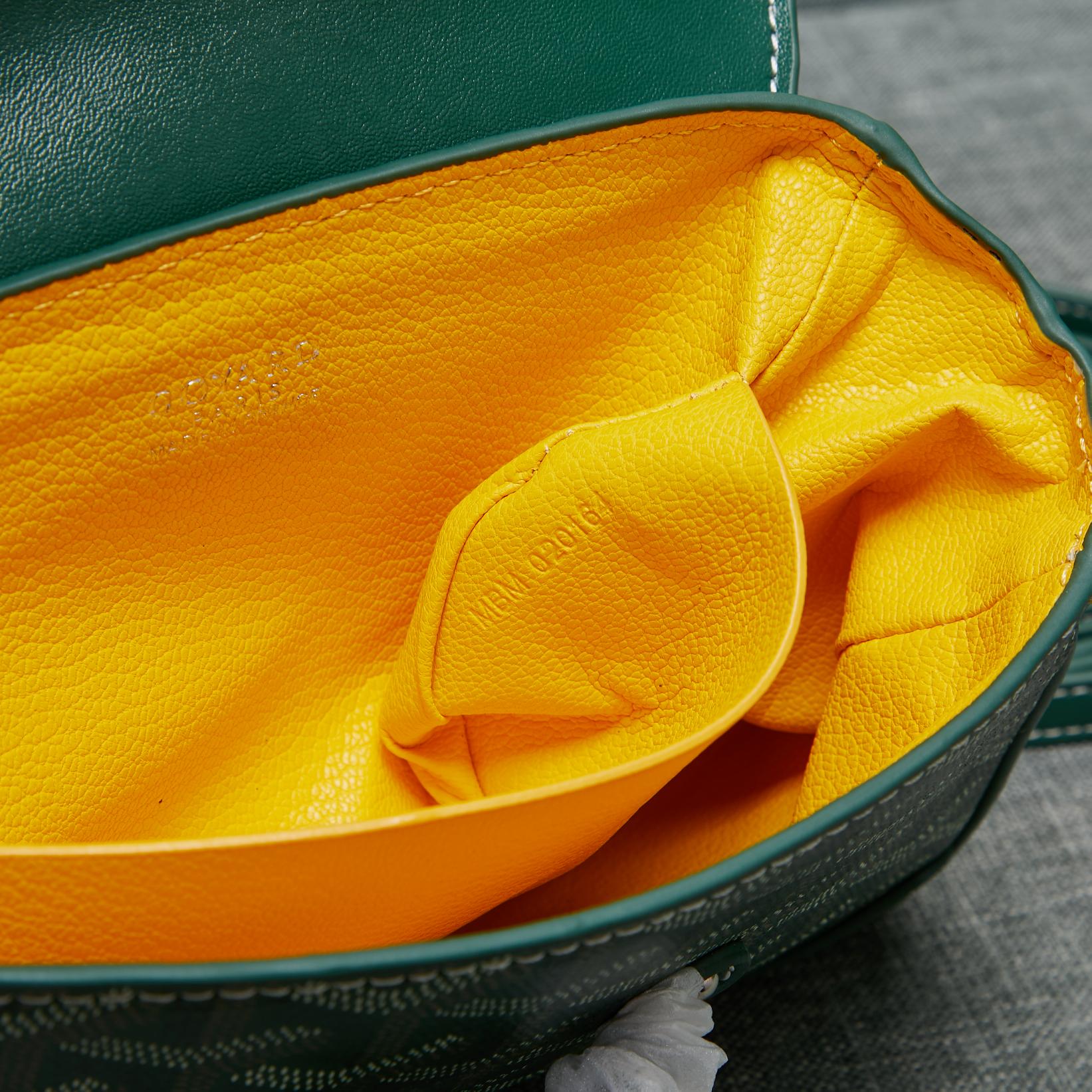 Goyard Saigon Souple Mini Bag Green Canvas 20cm
