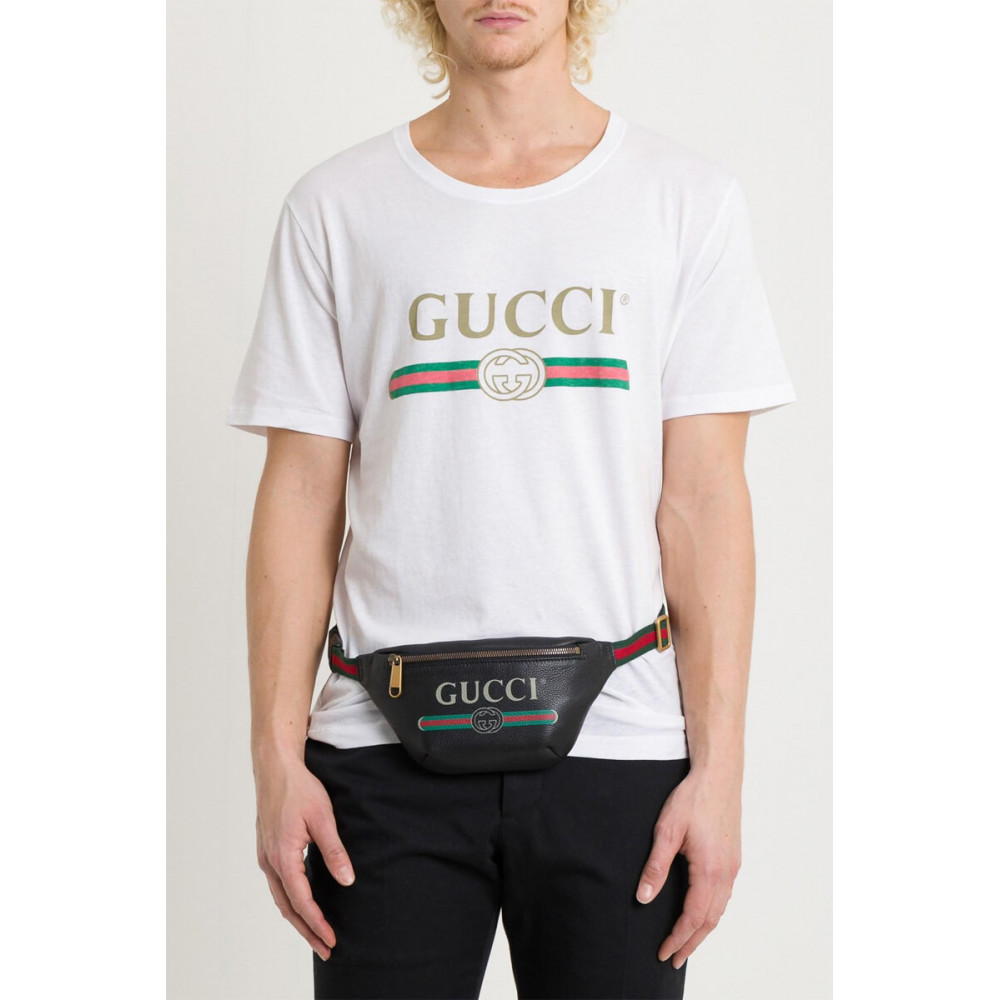 Gucci Print Small Belt Bag Waist Body Black