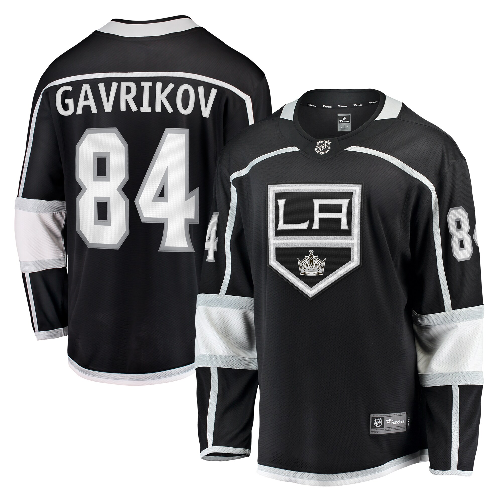 Vladislav Gavrikov Los Angeles Kings Fanatics Home Breakaway Jersey – Black
