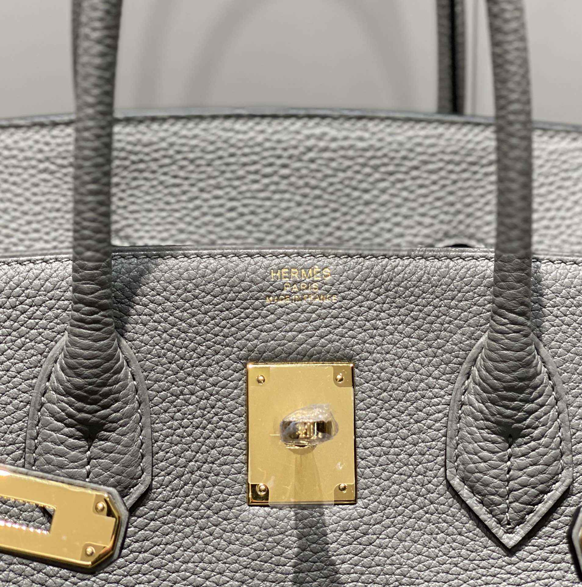 Hermes Birkin 35Cm Medium Grey Togo Leather Gold Hardware