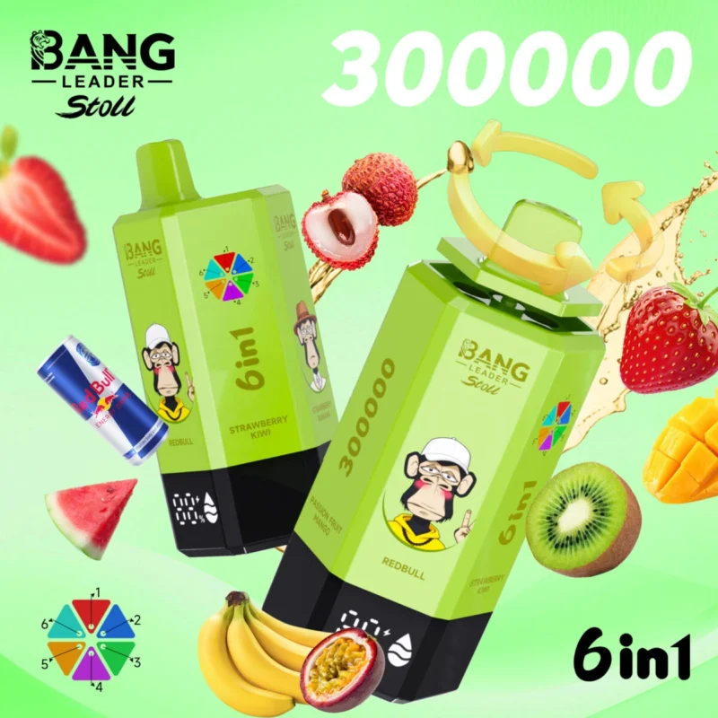 【New Arrive】Bang Leader Stoll 300K – 6 in 1 Flavors Disposable Vape | 300,000 Puffs