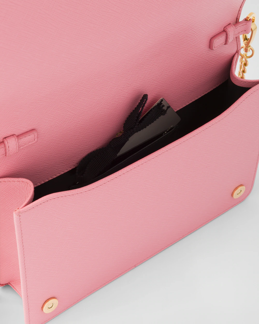 Prada Saffiano Leather Mini Bag Pink 22Cm