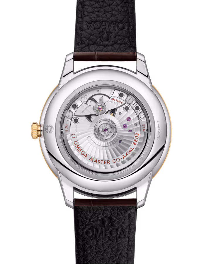 Omega De Ville Prestige 41 mm Yellow Dial Stainless Steel and 18k Yellow Gold Strap 434.23.41.20.08.001