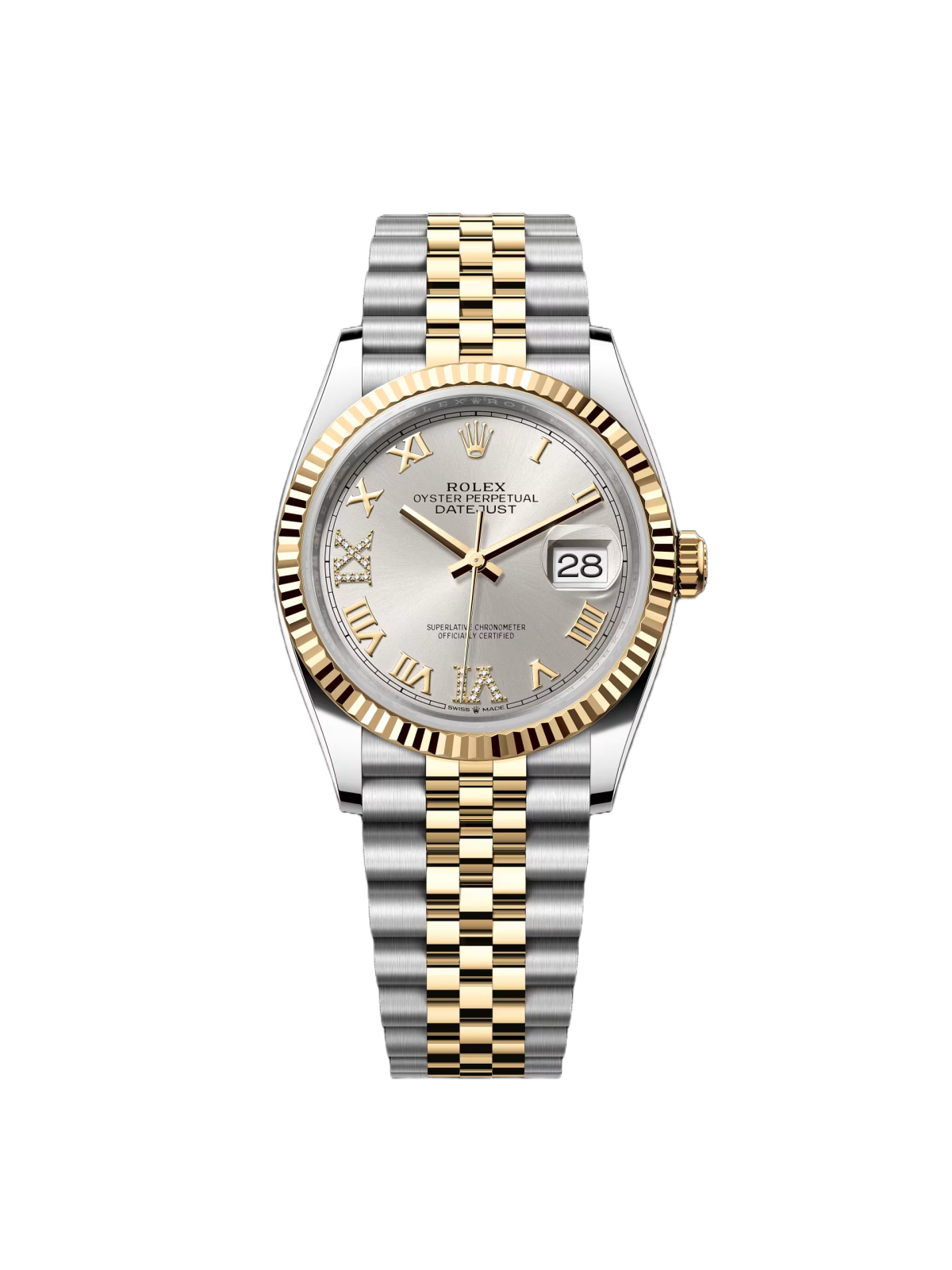 Rolex  Datejust 36mm 126233 Silver Dial Jubilee Bracelet Watch