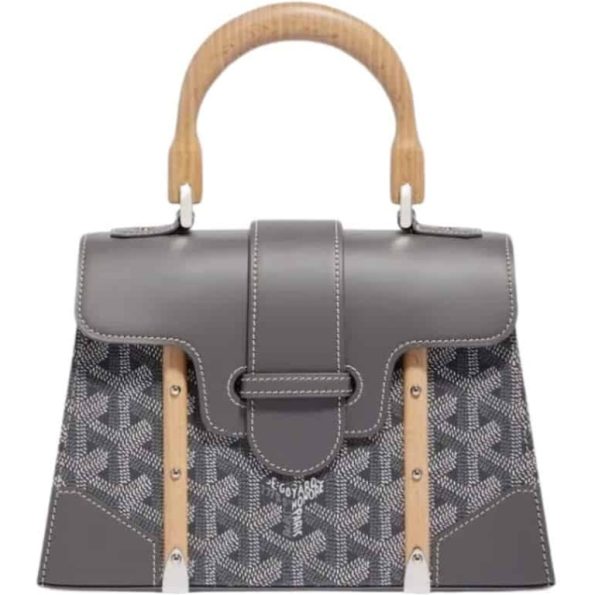 GOYARD SAÏGON STRUCTURÉ MINI BAG GREY 22CM