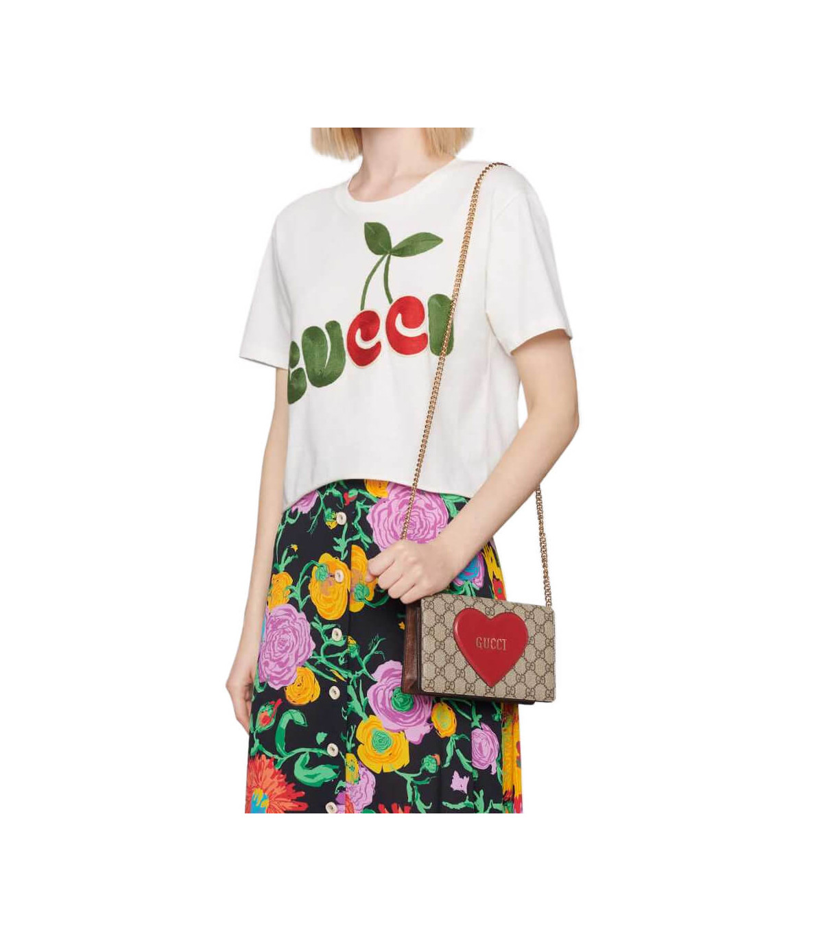 Gucci Valentine’s Day Chain Card Case Wallet