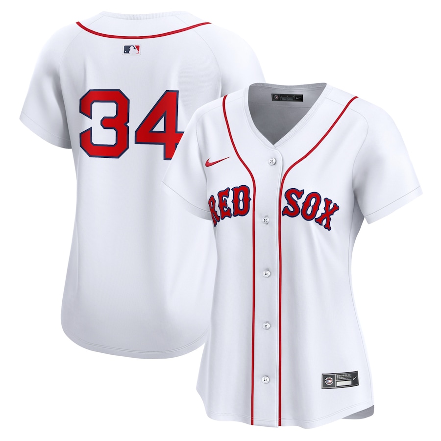 David Ortiz Boston Red Sox Women's Home Limited Player Jersey White