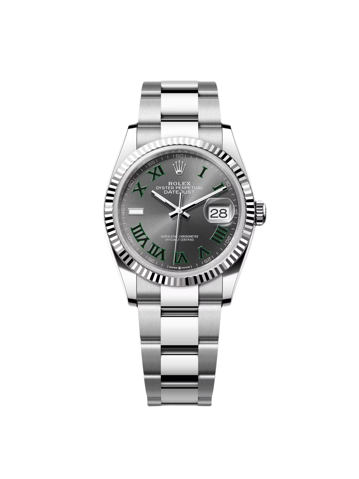 Rolex  Datejust 36mm 126234 Datejust Slate Roman Dial Jubilee Watch