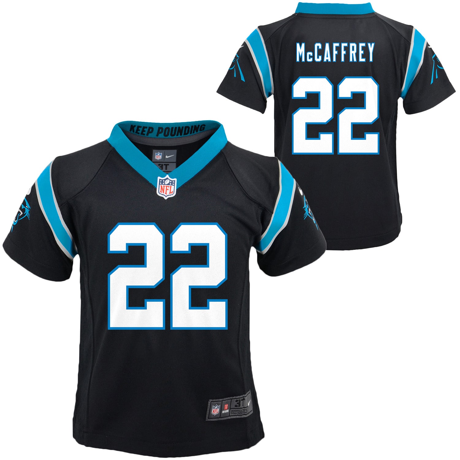 Christian McCaffrey Carolina Panthers Nike Toddler Game Jersey - Black