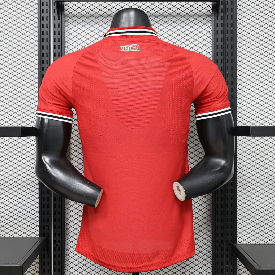 2026/27 Premier League Manchester United Team Home Football Jersey Player Version - JerseyFun