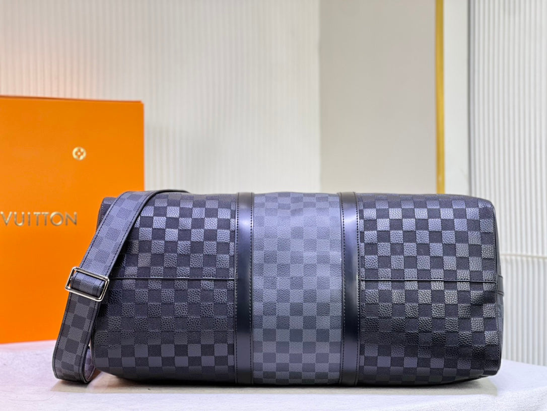 Louis Vuitton Keepall 50 Blue Graphite