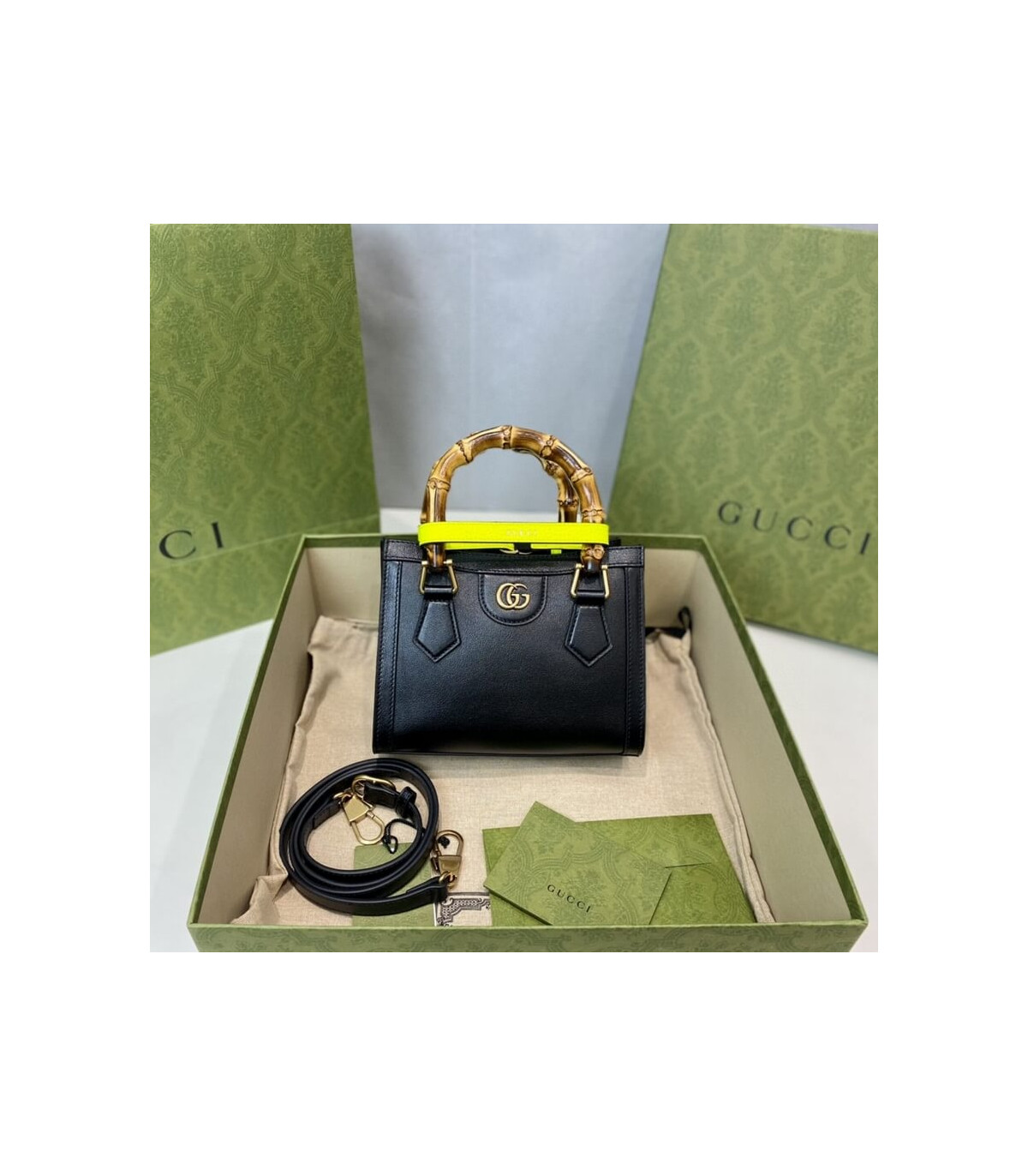 Gucci Diana Mini Tote Bag Black