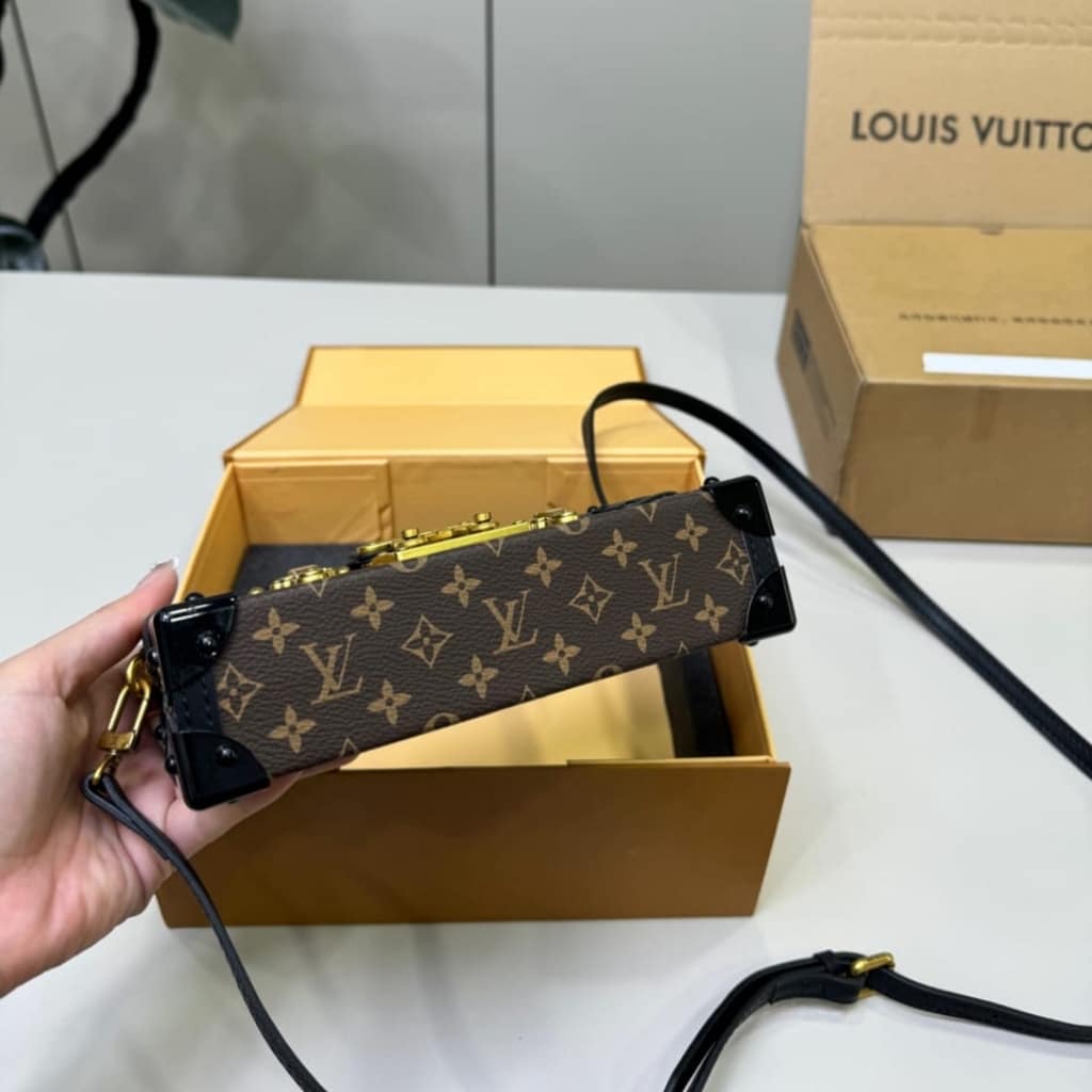 Louis Vuitton Petite Malle Monogram Dark Brown 20Cm M45943