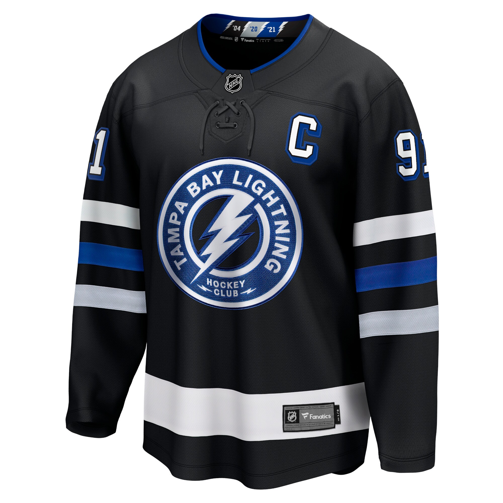 Steven Stamkos Tampa Bay Lightning Fanatics Alternate Premier Breakaway Player Jersey – Black