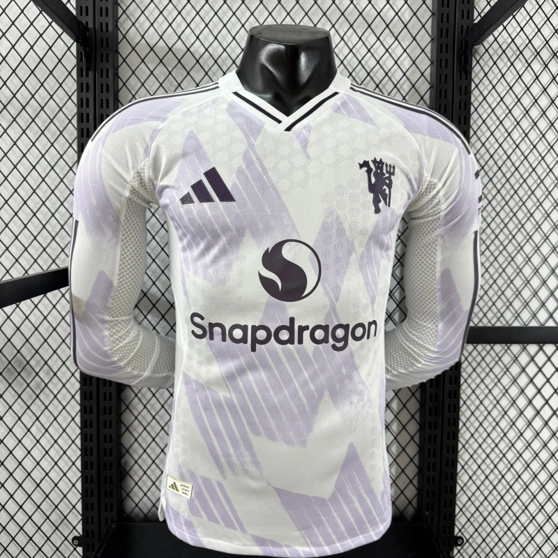 Player 2025-26 Manchester United Third Away Long sleeve Football jersey