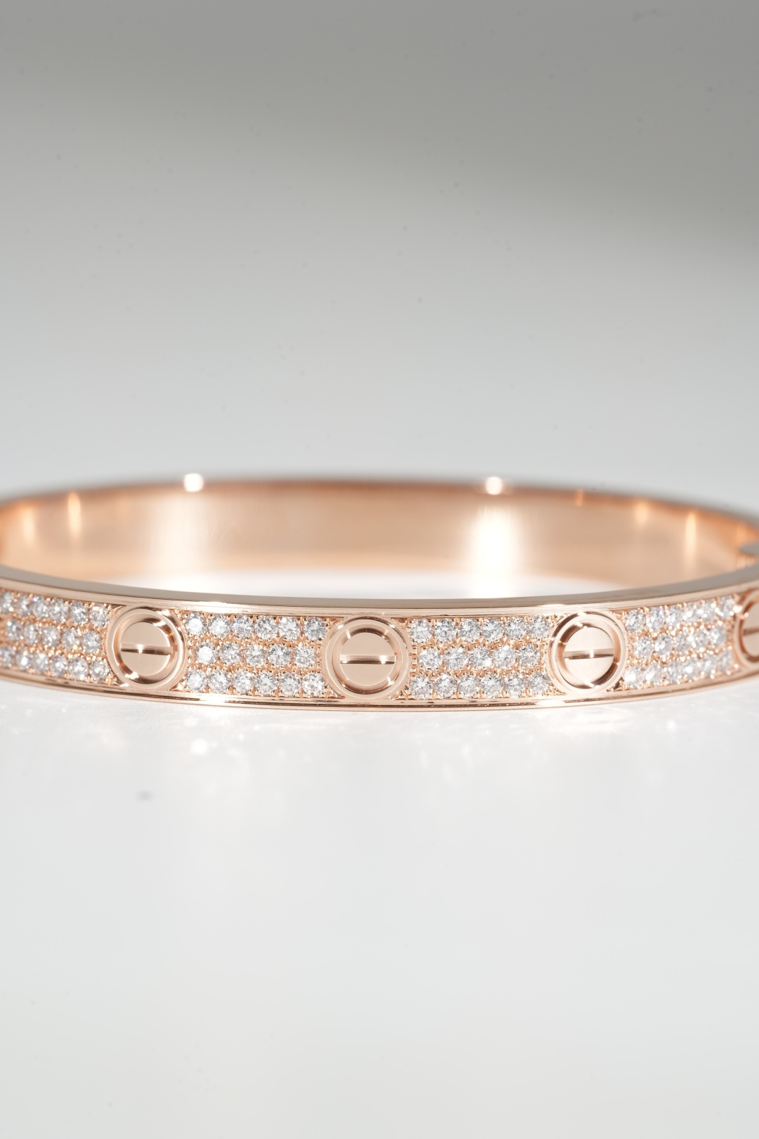 Cartier Wide Pavé Diamond Bangles