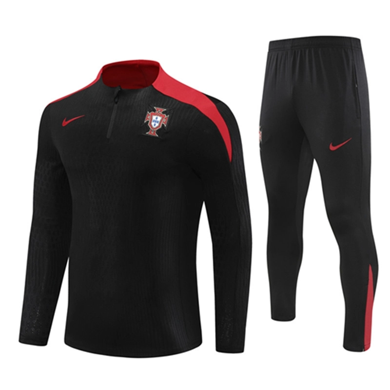 2024-25 Portugal Black [Player] Long Sleeve Training Suit