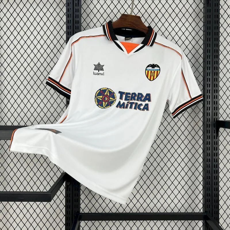 Retro 1999-00 Valencia Home Football jersey