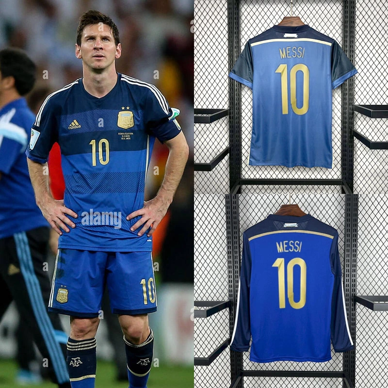 Retro 2014 Argentina Away Football jersey Retro