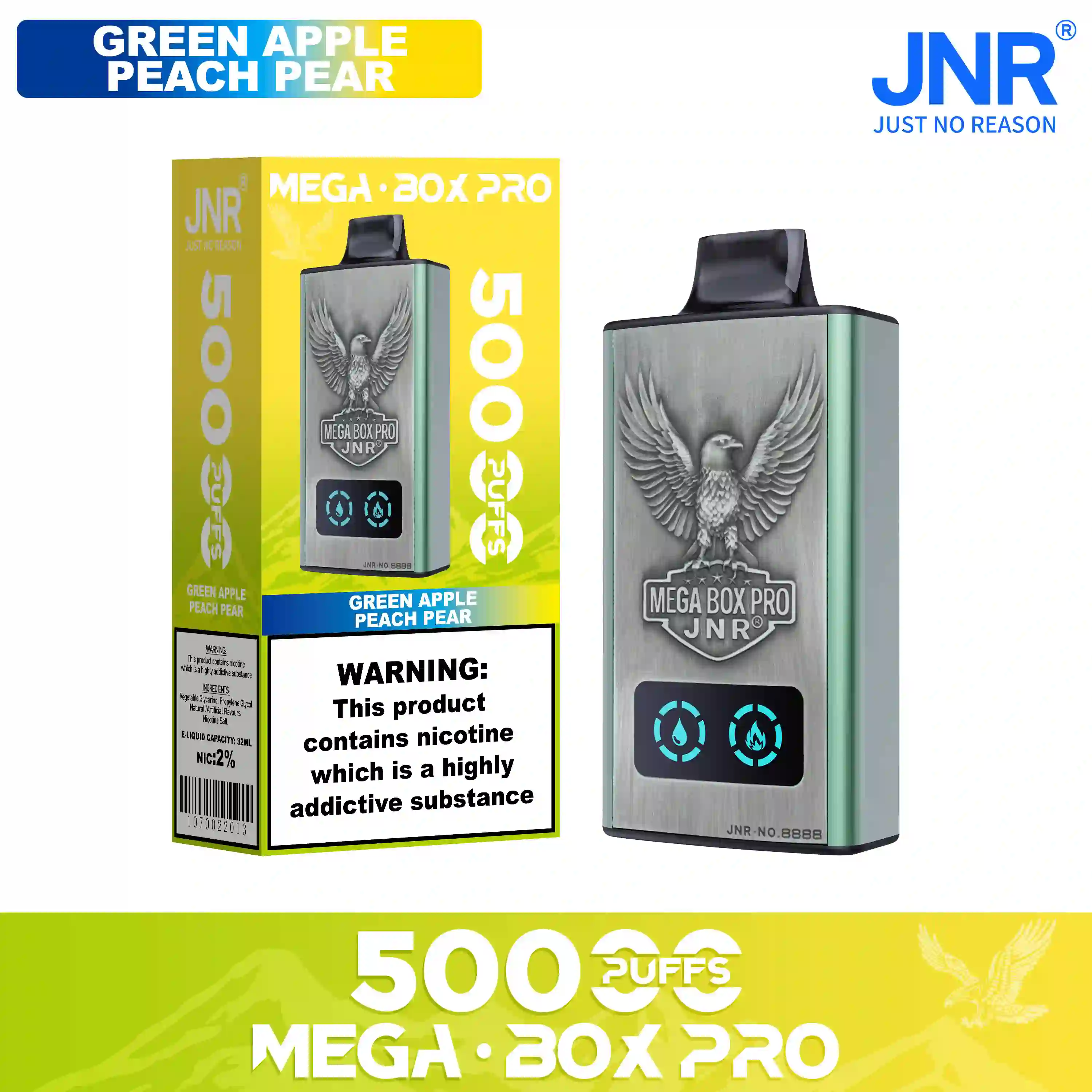 JNR Mega Box Pro 50000 Puffs Disposable Vape