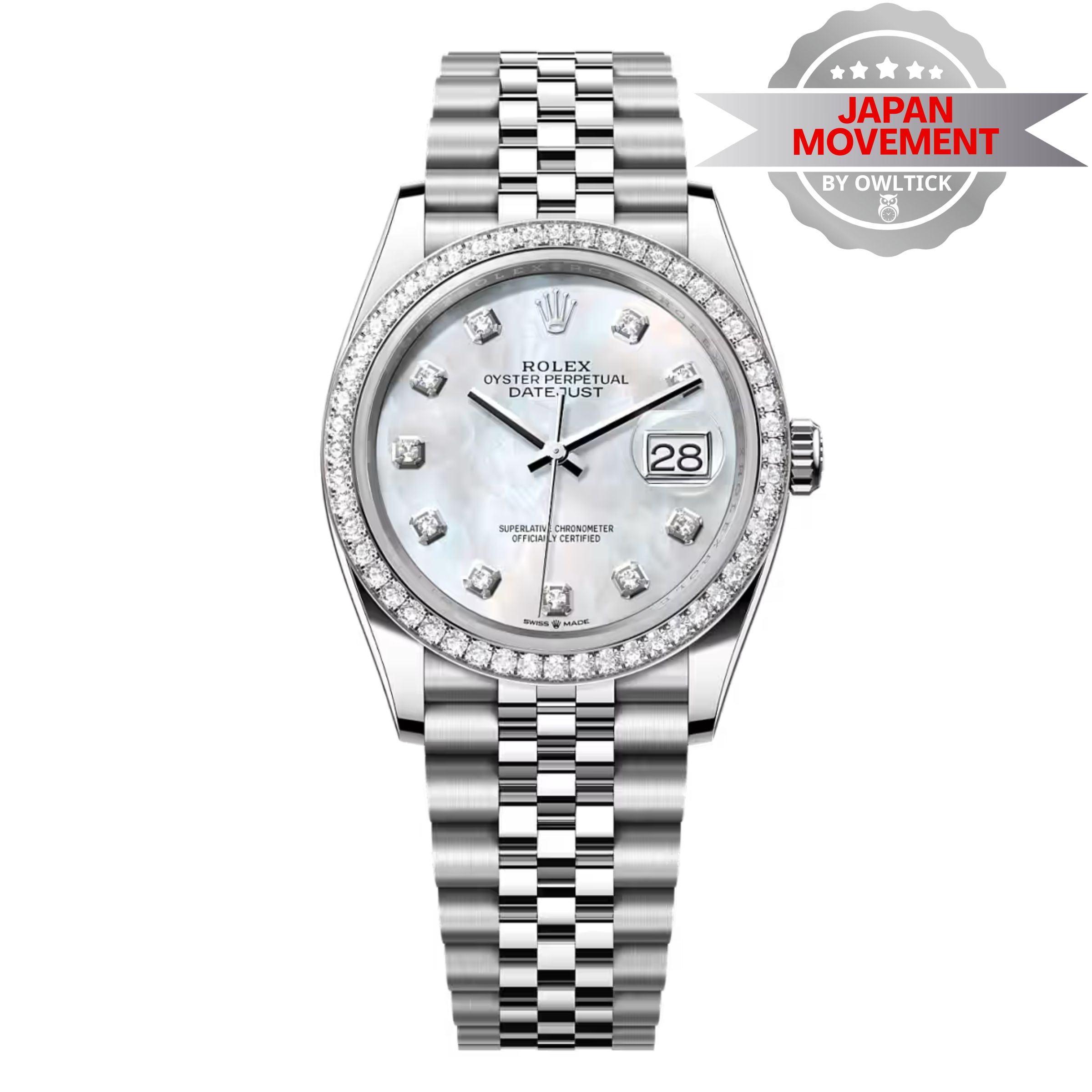 [Superclone] Rolex Datejust 36mm Mother-of-Pearl Dial Jubilee 126284RBR