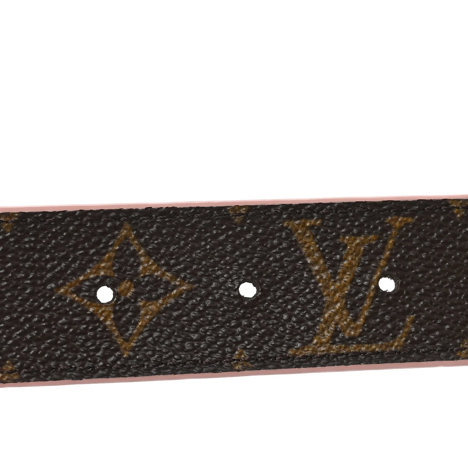 Calfskin Monogram 30mm LV Initiales Reversible Belt 80 32 Rose Ballerine