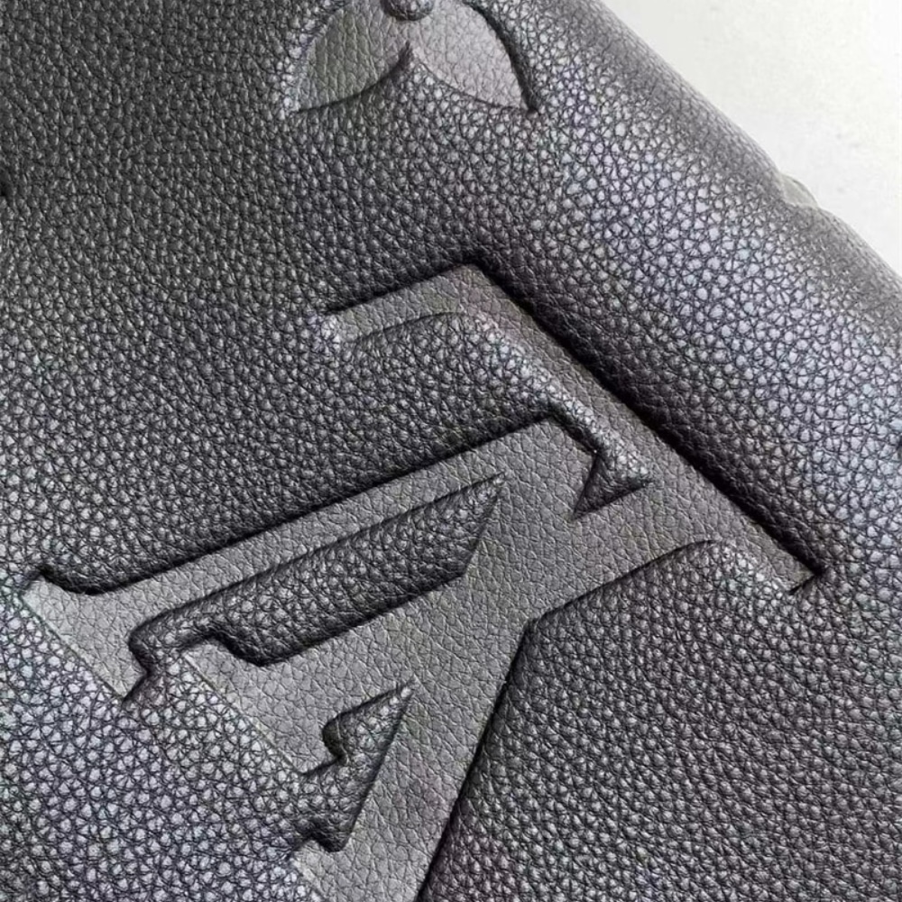Louis Vuitton Onthego PM Monogram Empreinte Leather Tote Bag Black 25cm M45653