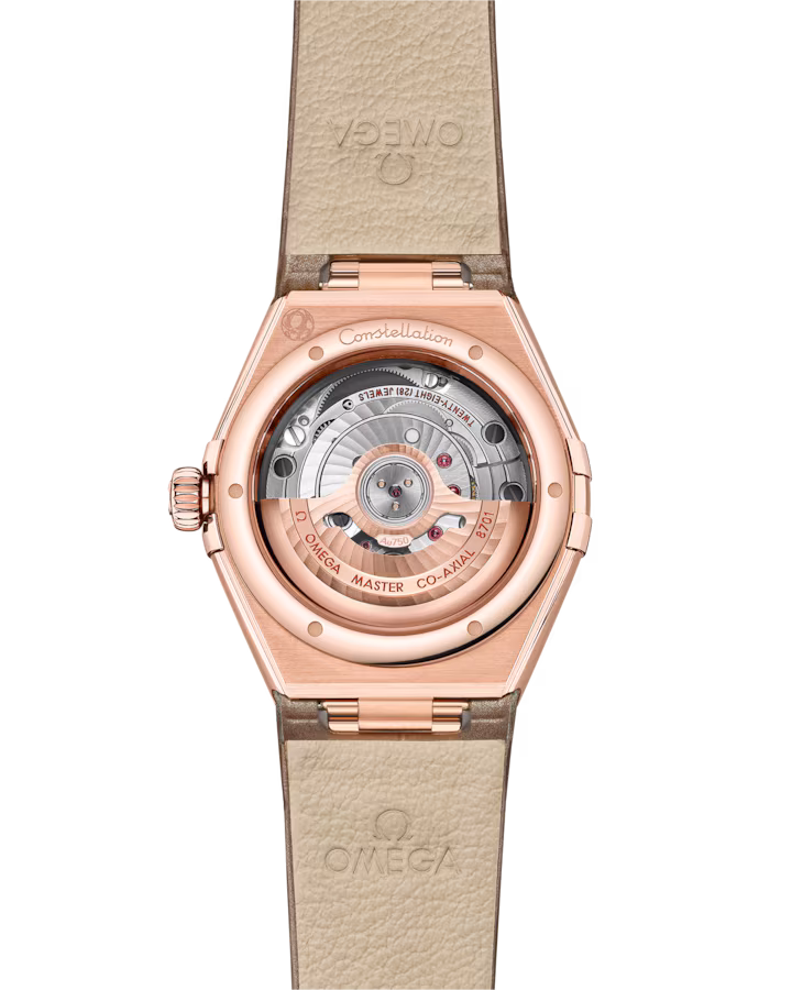 Omega Constellation Ladies' Selection 29mm Sedna™ gold on leather strap 131.58.29.20.52.002
