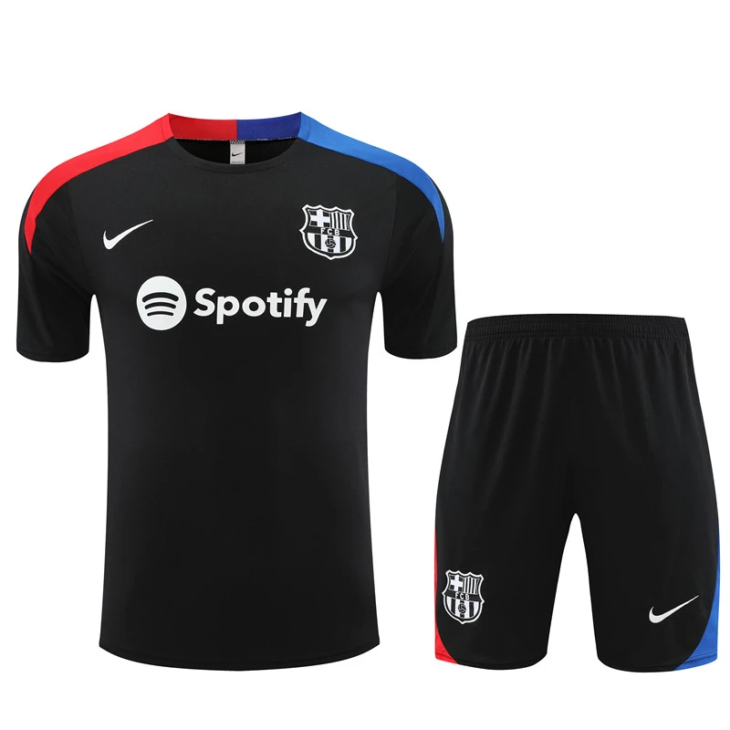 2024-25 Short Sleeve Training Wear Barcelona Black