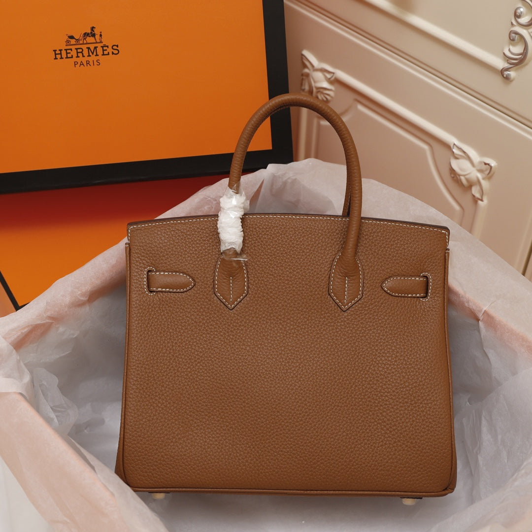 Hermes Birkin Bag 35 Brown Togo Gold Hardware