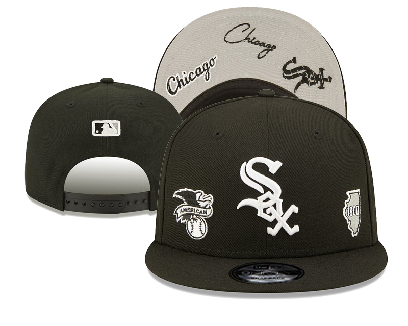Chicago White Sox Adjustable Black cap-1900
