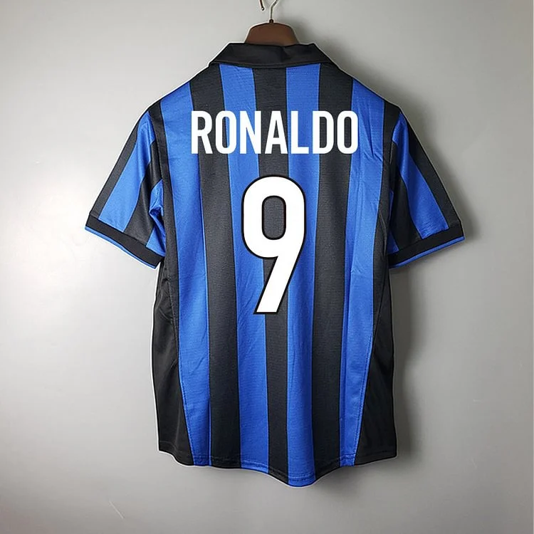 Retro 1998-99 Inter Milan RONALDO MORIERO ZAMORANO BAGGIO Football jersey