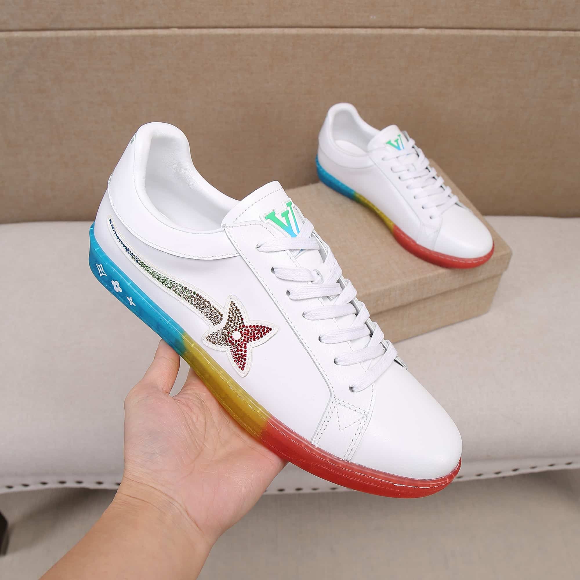 Louis Vuitton Luxembourg Samothrace Sneaker White 1A9G05