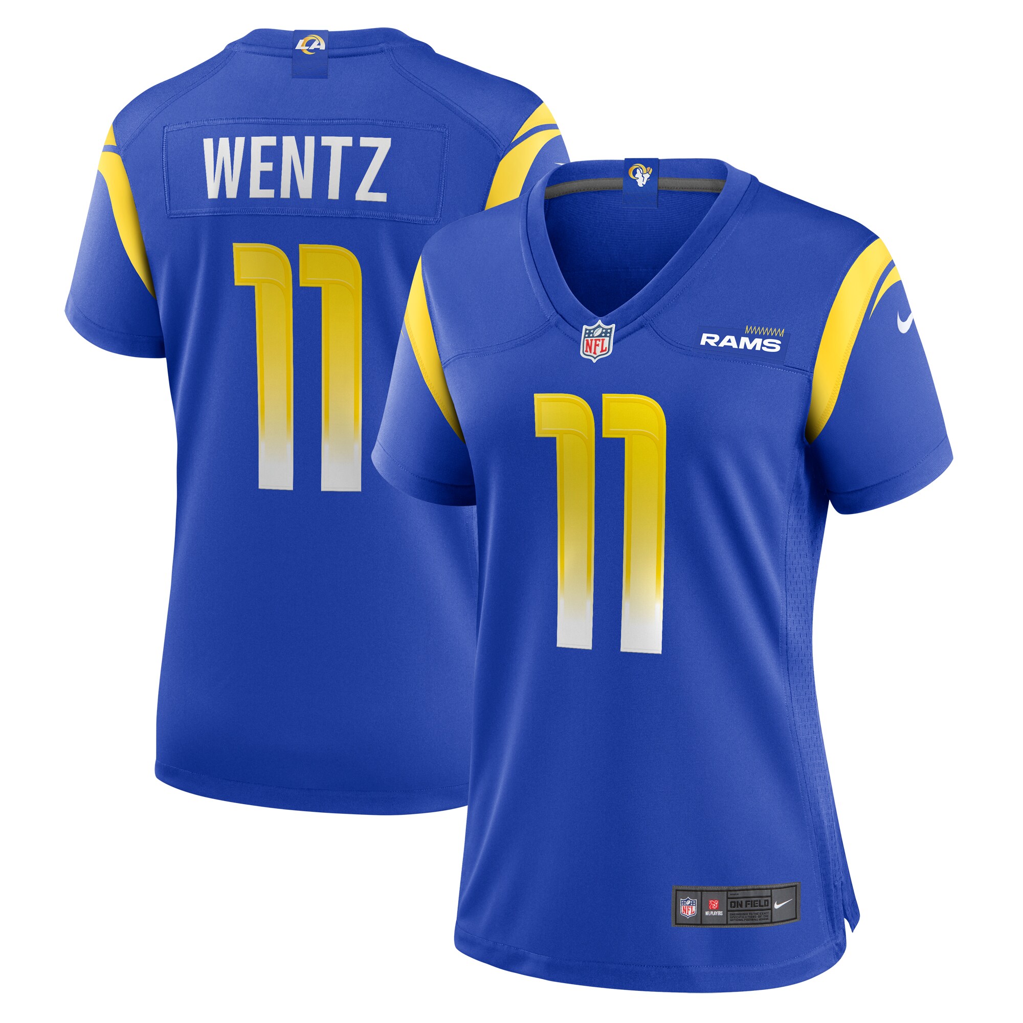 Carson Wentz Los Angeles Rams Nike Women's Team Game Jersey -  Royal