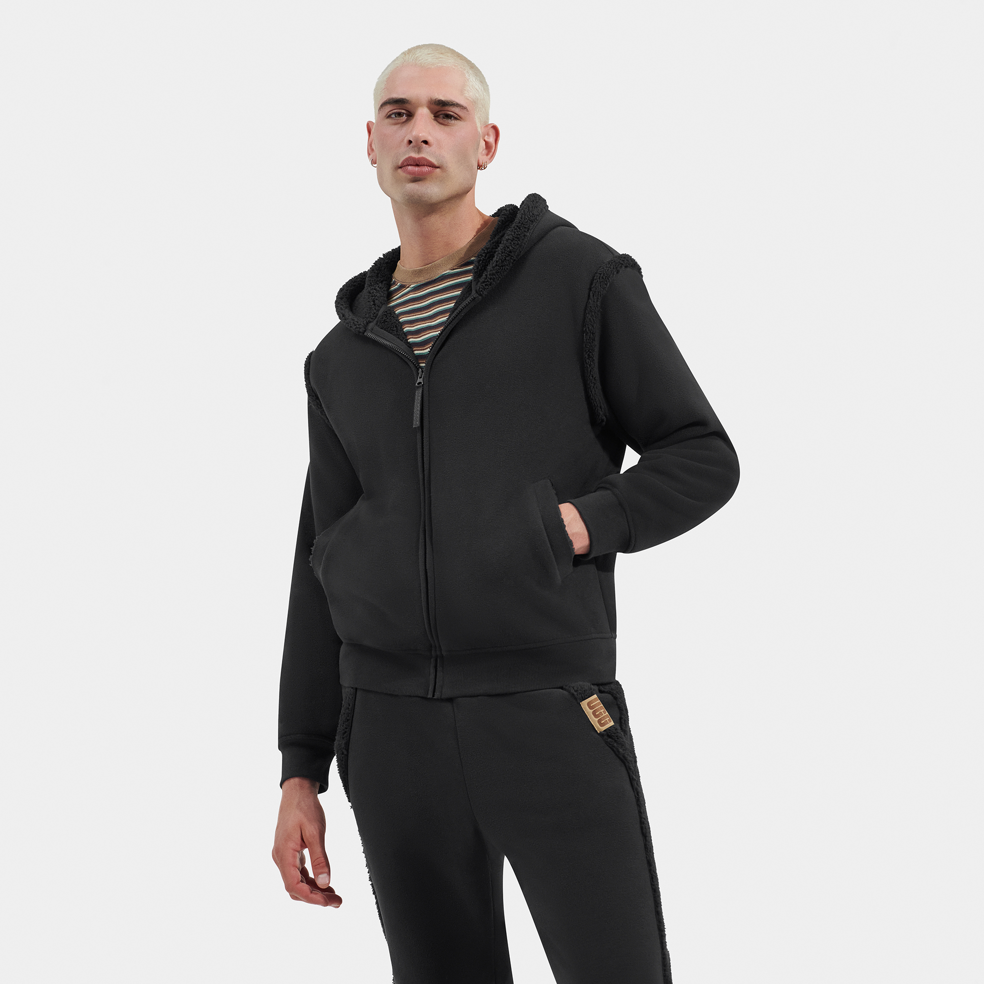 UGG Evren Bonded Fleece Full-Zip Hoodie