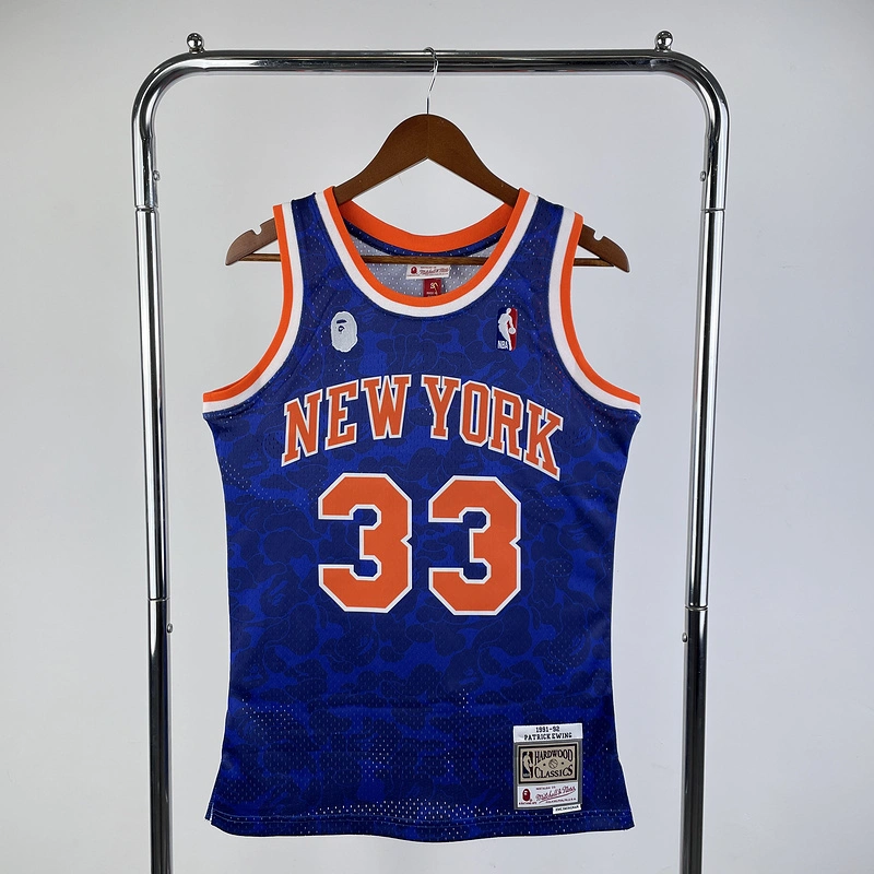 2023 New York Knicks 33 BAPE Basketball Jersey