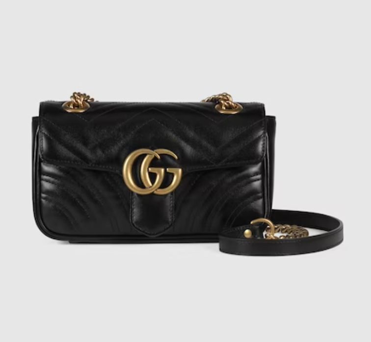 GG MARMONT MATELASSÉ MINI BAG-Black-446744