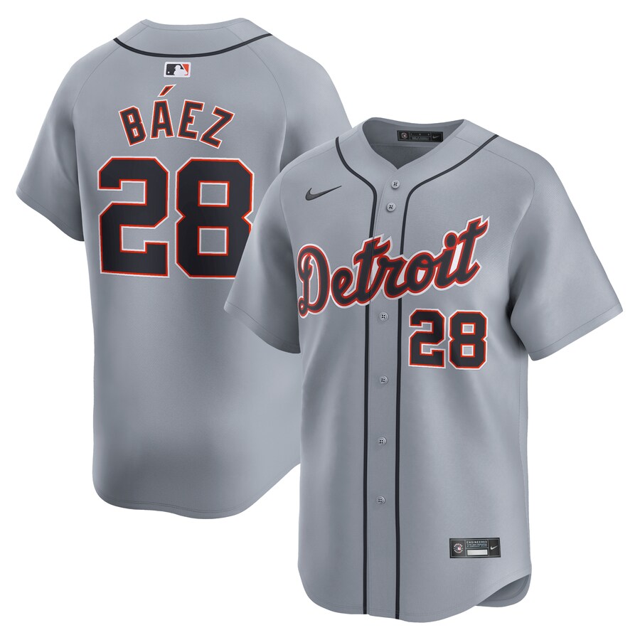 Javier Baez Detroit Tigers Road Limited Player Jersey  Gray