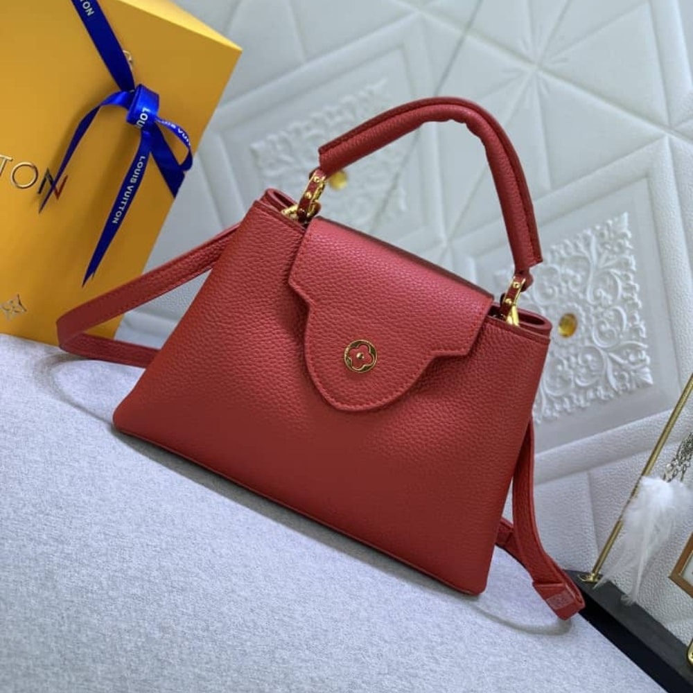 Louis Vuitton Capucines BB Bag Scarlet Red 27Cm M52689