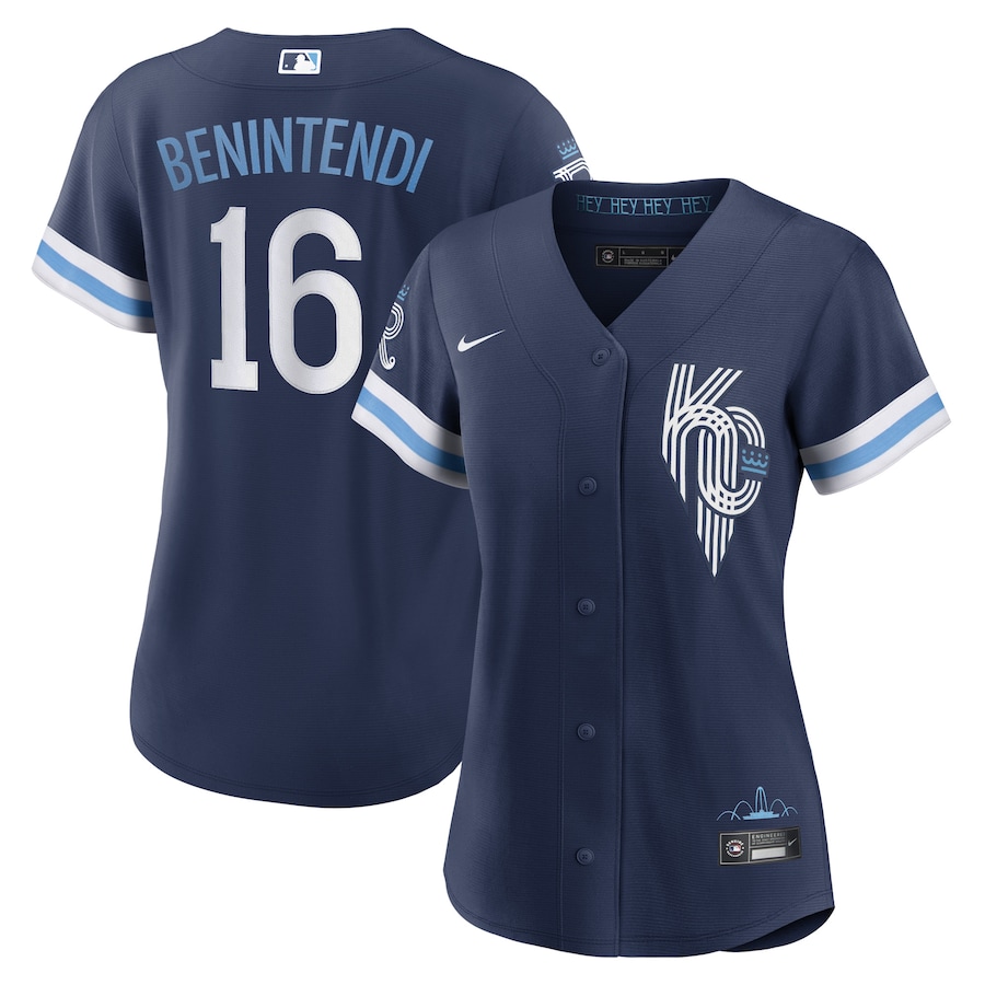 Andrew Benintendi Kansas City Royals Women's City Connect Player Jersey Navy