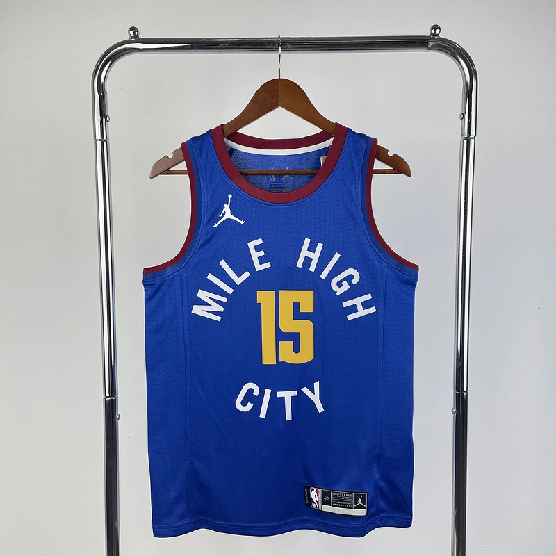 2023 NBA Denver Nuggets 15 JOKIC Basketball Jersey
