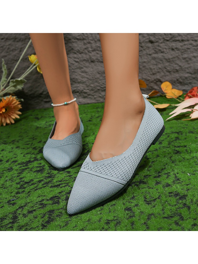 Pure Color Flat Heel Flats