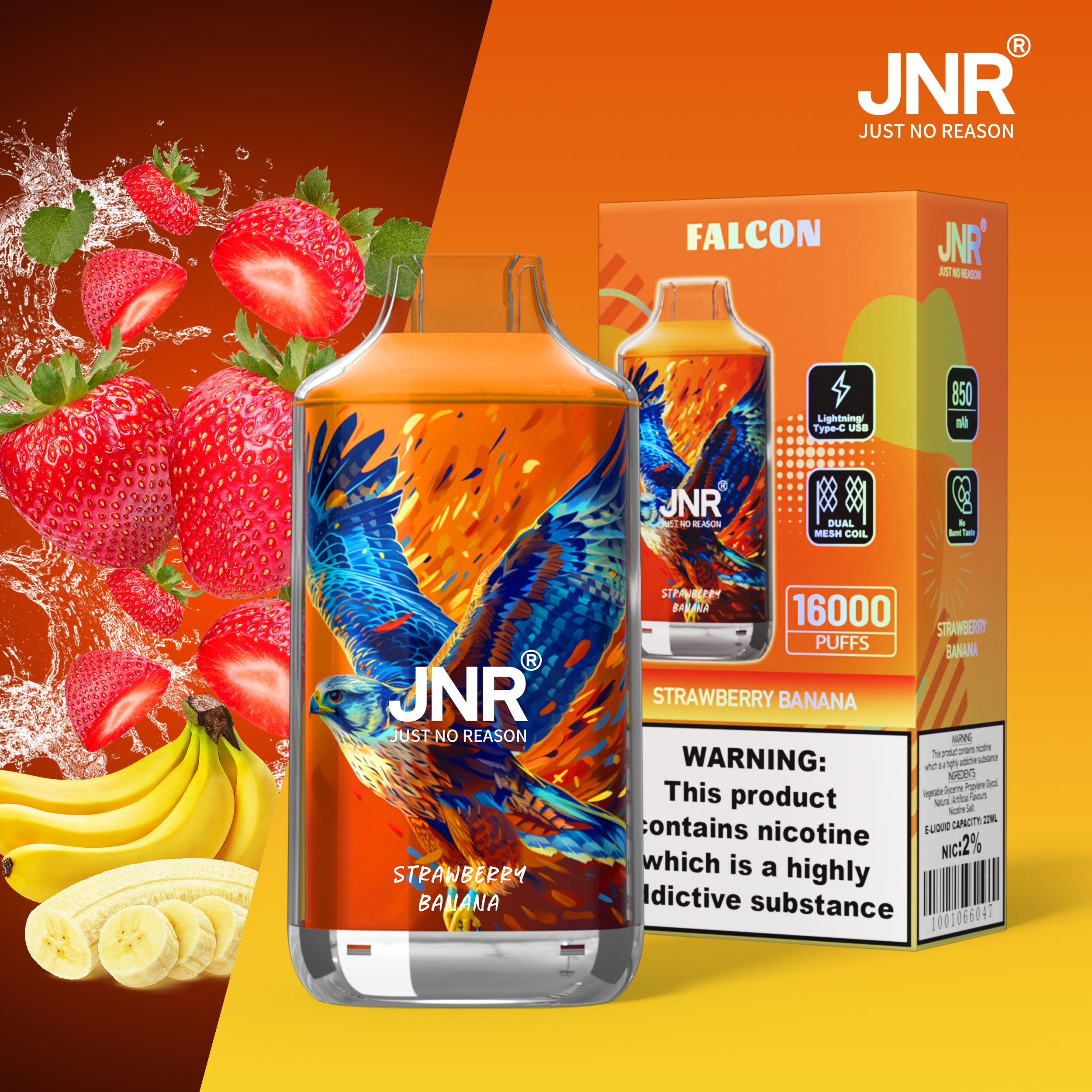 JNR Falcon 16000 Puffs Disposable Vape